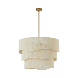 โคมไฟระย้าผ้าพร้อมชั้นจี้ผ้าโคมไฟระย้าสีตามสั่ง - Product Image 3