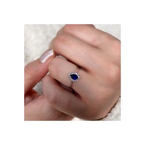 Anello di zaffiro e diamanti Pçy04
