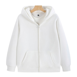 Sudadera con capucha Unisex de alta calidad para hombre, cárdigan informal cómodo con capucha, sudaderas con capucha de fábrica de lana sólida - Product Image 3
