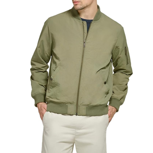 Classic Regular College Chaquetas de bombardero de vuelo a prueba de viento Diseño personalizado Chaqueta de bombardero con cremallera para hombres - Product Image 6