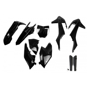 Kit di plastica completa nera per KTM SX 125 2016-2018 accessori per moto - Product Image 1