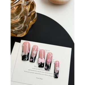 Uñas Postizas Color Rosa Medianoche - Product Image 2