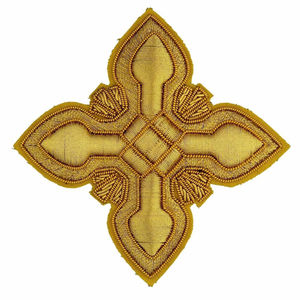 Insignias Bordadas en 3D con Cruz de la Iglesia Ortodoxa, Cruces de Hilo Metálico, Lona Ecológica de Alta Calidad, Personalizadas a Mano - Product Image 5