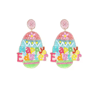 Handmade Christmas Rabbit Earrings for Women Rice Seed <b>Beaded</b> Dangle Jewelry Fashion Style <b>Direct</b> from India - Product Image 4