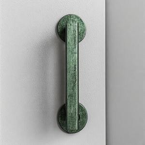 Manija de entrada de latón NobleGrip, manija de puerta antigua de latón macizo Vintage con elegante grabado Floral para decoración clásica del hogar - Product Image 4