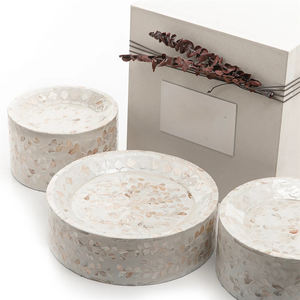 Venta al por Mayor de Soportes para Postres DHT HANDICRAFT Modelo 1007 con Incrustaciones de Madreperla Hexagonal, Diseño Nuevo para Servir Pasteles en Ramadán y Eid Mubarak - Product Image 1