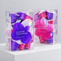 Boîte en plastique transparente personnalisée Xinzheng avec fermeture automatique, en PVC, PET, PP, pour emballage de cosmétiques et accessoires capillaires