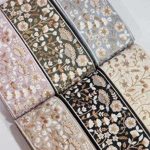 Venta caliente al por mayor de moda estilo de ropa de tela bordada fabricación de ropa de boda telas bordadas - Product Image 1