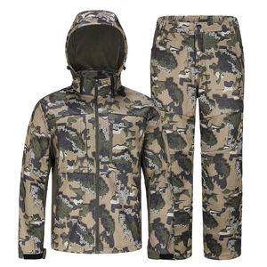 Tactical Canvas <b>Waterproof</b> Breathable Camouflage Uniform <b>Suits</b> Hunting Clothes Shirts Pants Airsoft Paintball Sets - Product Image 3