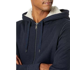 Cremallera térmica hasta invierno manga larga 100% algodón Streetwear hombres sudaderas con capucha de Pakistán venta al por mayor superventas 2025 - Product Image 3
