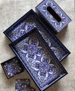 Support de boîte à mouchoirs naturel couvercle de boîte à mouchoirs solide pour bureau à domicile et hôtel conception écologique approvisionnement en gros - Product Image 1