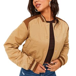 Chaqueta Universitaria Corta Personalizada de Alta Calidad, Transpirable, con Cuello Alto, Servicio OEM al por Mayor, Ropa Casual Urbana al por Mayor - Product Image 6