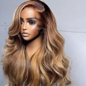 Peluca de Cabello Humano Remy Brasileño con Frente de Encaje Transparente HD para Mujeres Negras, Base de Seda, 24 mm, Densidad 130%-150% - Product Image 5