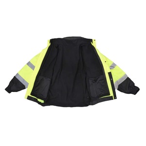 แจ็กเก็ตบอมเบอร์สะท้อนแสง3-in-1 Hi VIS ทนทานผลิตจากโรงงานพร้อมบล็อคสีจำนวนมาก - Product Image 3