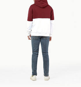 Sweats à capuche brodés personnalisés de style streetwear d'hiver pour hommes, conception personnalisée OEM, couleur unie, coupe classique - Product Image 4