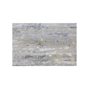 Alfombras Tejidas a Mano de Lana y Viscosa con Patrón Abstracto Gris Sile y Negro para Uso Doméstico - PHWV-92 - Product Image 3