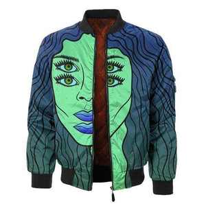 เสื้อแจ็กเก็ตเบสบอลพิมพ์ลายพิมพ์ซับลิเมชันสำหรับผู้ชายโอเวอร์ไซส์สำหรับกีฬากลางแจ้งแจ็คเก็ตเลตเตอร์แมนสำหรับทุกเพศ - Product Image 5