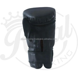 Guantes profesionales de entrenamiento MMA Guantes de práctica de artes marciales de cuero de medio dedo - Product Image 4