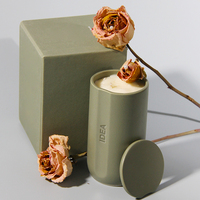 Conteneur Céramique de Luxe Personnalisé Originalement Récipient en Céramique de Luxe Remplissage de Cire Bougie Vide Pot en Porcelaine Bougie en Fleurs