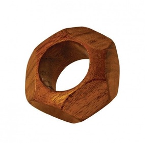 Ensemble d'anneaux de serviette en bois artisanal pour tables à manger élégantes, mariages, occasions festives, hôtels, restaurants et maisons - Product Image 3