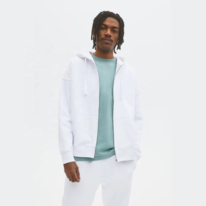 Venta al por mayor de los hombres de moda Tech Fleece invierno sudaderas con cremallera logotipo personalizado Chenille parche 3D bordado sólido liso teñido barato - Product Image 6