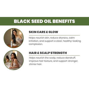 Aceite de Semillas Negras Vegano Orgánico (Aceite de Kalonji) Ingredientes Herbales Nutritivos, Hidratantes y Suavizantes - Product Image 5