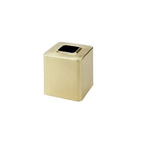 Boîte à mouchoirs en laiton de conception moderne pour ustensiles de cuisine et vaisselle, boîte à mouchoirs en laiton de couleur or à vendre - Product Image 1