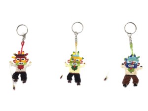 Handmade <b>Plastic</b> Chagra Andino Doll-Shaped Keychain Colorful <b>Beaded</b> Artisan Pendant Inspired Andean Traditional Art - Product Image 1