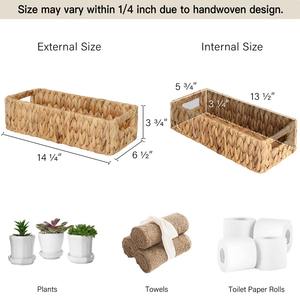 Boîte de rangement en jacinthe d'eau tissée à la main, boîte de rangement artisanale, écologique, naturelle, décoration intérieure et extérieure, vente en gros du Vietnam - Product Image 3