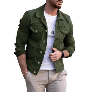 Veste en jean unisexe printemps, style classique décontracté, tissu doux, coupe confortable pour hommes et femmes, personnalisation frontale 2026 - Product Image 5