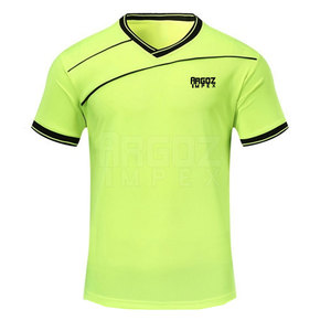 Maillot de football à manches courtes respirant 100 % polyester de qualité supérieure, sur mesure, pour l'entraînement des équipes sportives - Product Image 1