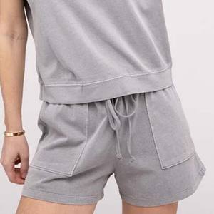 Custom Logo <b>Women's</b> Gym Workout <b>Shorts</b> Set High Elasticity Two-Piece <b>Bermuda</b> <b>Shorts</b> Suit Customized Clothing - Product Image 5