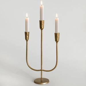Set 3 Elegant Metal Candle Holders <b>for</b> Wedding Parties Home Hot Arrival Event Lighting <b>Stand</b> Decorative Glass Candle Jars - Product Image 5