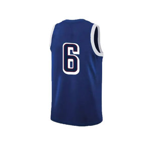 Maillot de basket-ball pour hommes respirant réversible de vente chaude personnalisé brodé sans manches grande taille populaire pour toutes les équipes - Product Image 5