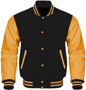 El Mejor Precio de moda para la venta en línea de cuero y algodón para hombres Chaqueta varisty DE ALTO fabricante de moda con diseño personalizado - Product Image 5