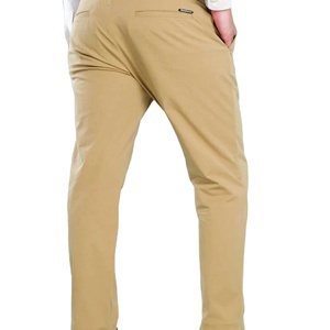 Venta al por mayor en blanco de oficina para hombre de negocios pantalones de algodón Spandex Chino Casual hombres pantalones y pantalones - Product Image 3