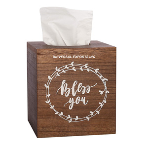 Boîte à mouchoirs en bois de lavage blanc forme rectangulaire porte-serviettes design fait à la main boîte à mouchoirs en bois fantaisie de haute qualité - Product Image 3
