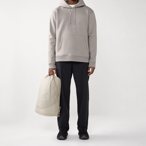 Sweat-shirt à capuche pour homme, tendance, en coton épais, imprimé logo, sans cordon, style pull-over - Product Image 1
