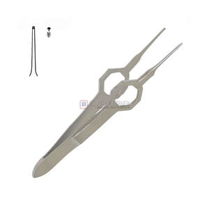 Foerster คีมหนีบไอริส1X2ซี่ฟันตรง8.5ซม. ทำจากสเตนเลสอุปกรณ์ทางการแพทย์โรคตาเครื่องมือคีมไอริส - Product Image 1
