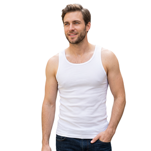 Débardeur de sport sans manches pour homme, col rond, compression, tissu modal/coton, lavé, séchage rapide, respirant - Product Image 4