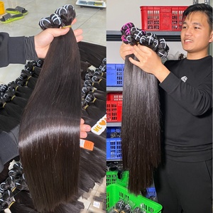 Vente en gros cheveux vierges purs bruts non transformés, faisceaux de cheveux raides en os couleur naturelle 100% extensions de cheveux vietnamiens - Product Image 2
