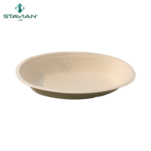 Tazones desechables ovalados de 29oz, bagazo biodegradable libre de PFAS, fibras vegetales para sopa - Product Image 2