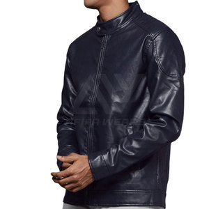 Veste en cuir pour hommes Veste en cuir coupe-vent Vêtements pour hommes à chaud Veste en cuir Nouvelle mode - Product Image 1