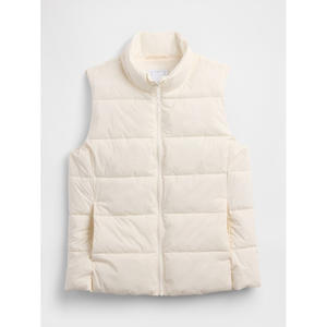 Chaleco acolchado de invierno para mujer, chaqueta ligera sin mangas acolchada, ropa informal cálida para exteriores - Product Image 1