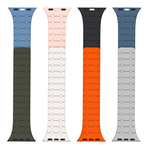 Bracelet magnétique en silicone souple CM pour <span class=keywords><strong>Apple</strong></span> <span class=keywords><strong>Watch</strong></span> Ultra 49 <span class=keywords><strong>45</strong></span> <span class=keywords><strong>mm</strong></span> 41 <span class=keywords><strong>mm</strong></span>, bracelet de remplacement pour iWatch 8 <span class=keywords><strong>7</strong></span> 6 5 4 3 - Product Image 1