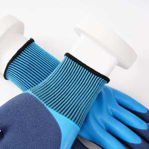 Gants de sécurité stériles en polyester bleu imperméables et résistants aux déchirures – Équipement de protection des mains – Offre spéciale - Product Image 5