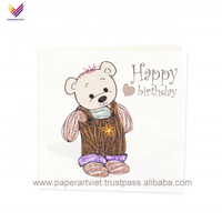 Carte de quilling d'animaux artisanaux faits main en gros de haute qualité pour les événements spéciaux