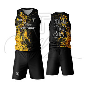 Uniforme de Baloncesto para Hombre de Alta Calidad, Conjunto de Jersey para Equipo o Club, Impreso, 100% Poliéster, Secado Rápido, Sin Mangas, Diseño Personalizado - Product Image 6