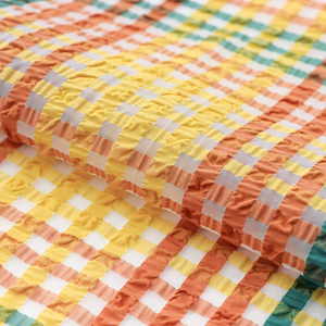Vente chaude 100 coton teint en fil crêpe à bulles <span class=keywords><strong>tissu</strong></span> à <span class=keywords><strong>carreaux</strong></span> <span class=keywords><strong>rouge</strong></span> <span class=keywords><strong>et</strong></span> <span class=keywords><strong>blanc</strong></span> - Product Image 1