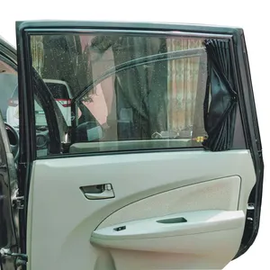 Vendita calda 4 pezzi ombreggiatura auto elastica regolabile per raggi UV fabbrica di sicurezza direttamente fornitore di tende per finestrino auto